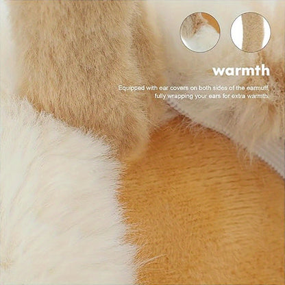 2pcs Plush Fluffy Earmuffs Winter Accessories Winter Earmuffs Ski Accessories Winter Outdoor Earmuffs