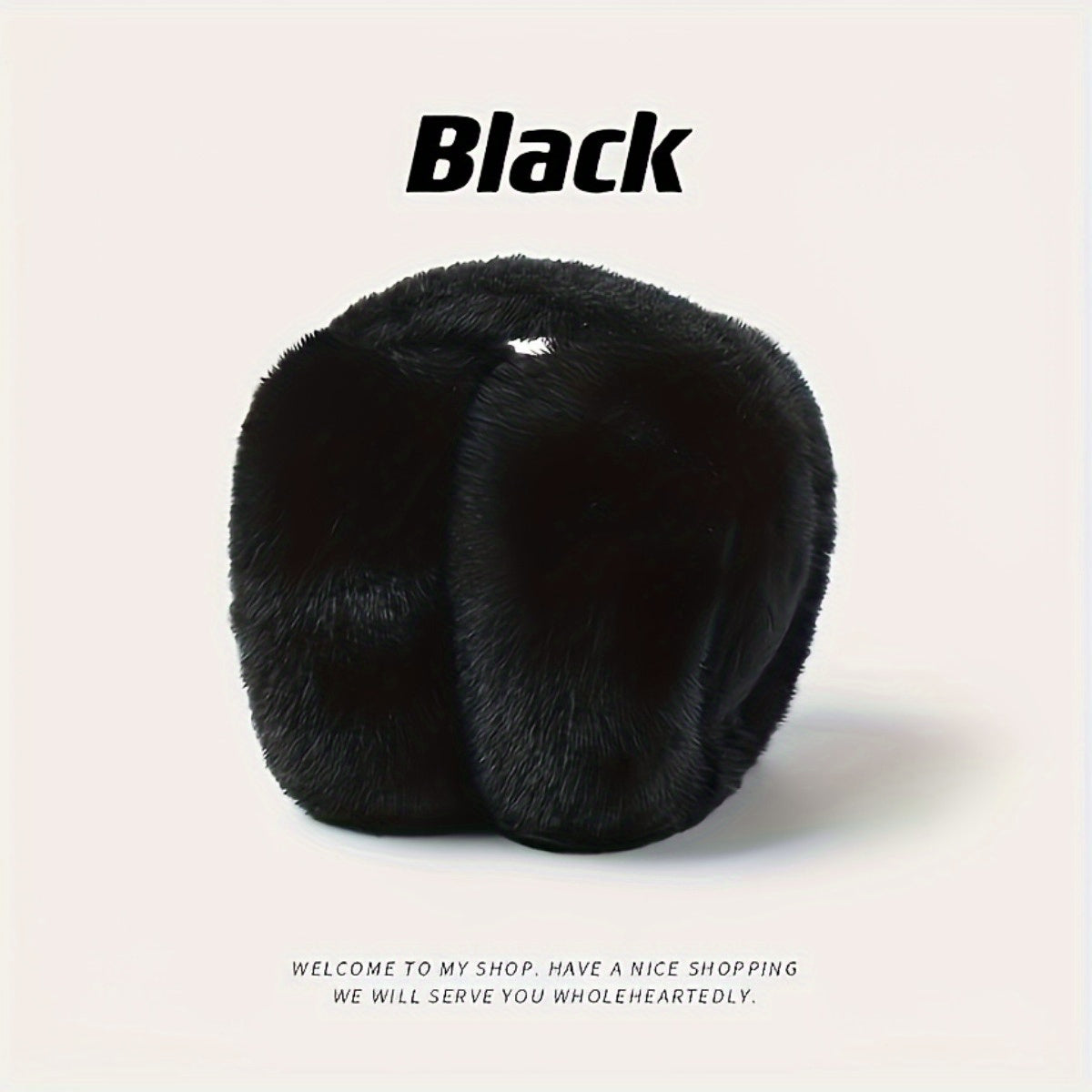 Comfortable Adjustable Folding Ear Muffs for Women - Soft Polyester Velvet for Cold Weather, Hand Wash Only