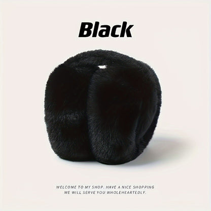 Comfortable Adjustable Folding Ear Muffs for Women - Soft Polyester Velvet for Cold Weather, Hand Wash Only