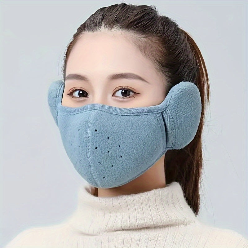 Winter Windproof, Cold Proof, Warm Mask, Anti Freezing, Breathable Men'S And Women'S Earmuffs, Thickened Outdoor Cycling Mask